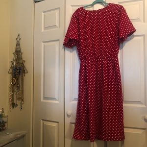 Vintage red polka dot dress (bundle for deals)